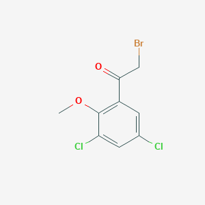 molecular formula C9H7BrCl2O2 B1596714 2-Bromo-1-(3,5-dichloro-2-methoxyphenyl)ethanone CAS No. 683274-78-4