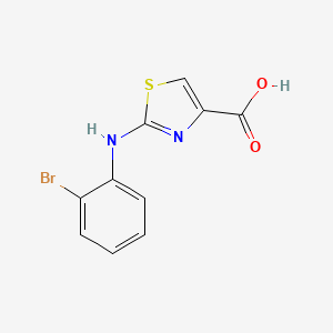 molecular formula C10H7BrN2O2S B1596717 2-(2-Bromo-phenylamino)-thiazole-4-carboxylic acid CAS No. 728918-56-7