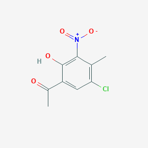 molecular formula C9H8ClNO4 B1596720 1-(5-Chloro-2-hydroxy-4-methyl-3-nitrophenyl)ethanone CAS No. 288401-07-0