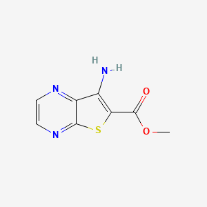 molecular formula C8H7N3O2S B1596734 Methyl 7-aminothieno[2,3-b]pyrazine-6-carboxylate CAS No. 244014-85-5
