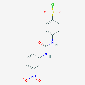 molecular formula C13H10ClN3O5S B1596735 4-[(3-nitrophenyl)carbamoylamino]benzenesulfonyl Chloride CAS No. 677326-86-2