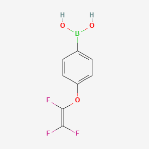 molecular formula C8H6BF3O3 B1596740 4-(Trifluorovinyloxyphenyl)boronic acid CAS No. 213701-14-5
