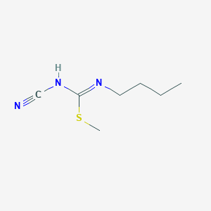 molecular formula C7H13N3S B1596741 3-Cyano-1-butyl-2-methylisothiourea CAS No. 5848-28-2