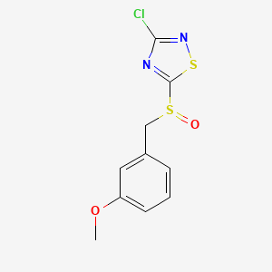 3-Chloro-5-(3-methoxybenzylsulfinyl)-1,2,4-thiadiazole