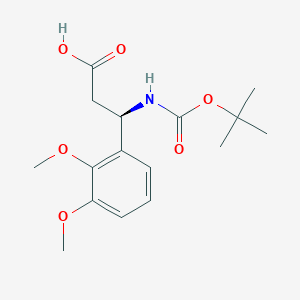 molecular formula C16H23NO6 B1596749 Boc-(R)-3-Amino-3-(2,3-dimethoxy-phenyl)-propionic acid CAS No. 500788-92-1