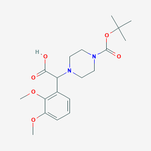 2-(2,3-dimethoxyphenyl)-2-[4-[(2-methylpropan-2-yl)oxycarbonyl]piperazin-1-yl]acetic Acid