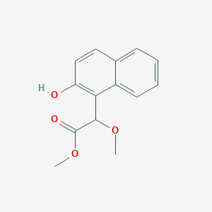 molecular formula C14H14O4 B1596758 methyl 2-(2-hydroxynaphthalen-1-yl)-2-methoxyacetate CAS No. 624722-15-2