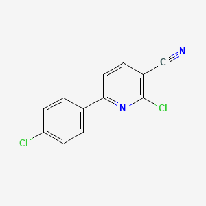 molecular formula C12H6Cl2N2 B1596759 2-氯-6-(4-氯苯基)烟腈 CAS No. 84596-41-8
