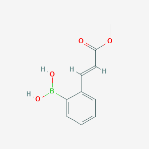 molecular formula C10H11BO4 B1596763 [2-(E-3-Methoxy-3-oxo-1-propen-1-yl)phenyl]boronic acid CAS No. 372193-68-5