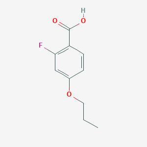 molecular formula C10H11FO3 B1596766 2-Fluoro-4-propoxybenzoic acid CAS No. 203115-96-2