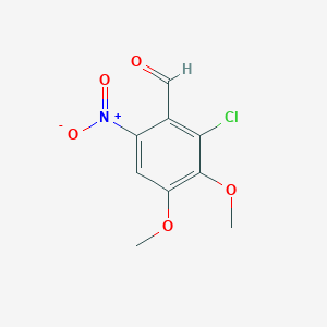 molecular formula C9H8ClNO5 B1596767 2-氯-3,4-二甲氧基-6-硝基苯甲醛 CAS No. 82330-54-9