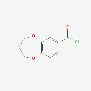 3,4-dihydro-2H-1,5-benzodioxepine-7-carbonyl chloride