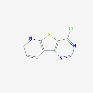 molecular formula C9H4ClN3S B1596777 6-chloro-8-thia-3,5,10-triazatricyclo[7.4.0.02,7]trideca-1(9),2(7),3,5,10,12-hexaene CAS No. 55115-80-5