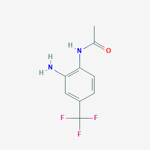 molecular formula C9H9F3N2O B1596778 N-[2-氨基-4-(三氟甲基)苯基]乙酰胺 CAS No. 97051-69-9