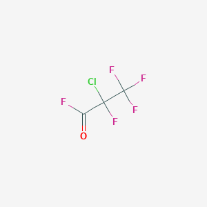 molecular formula C3ClF5O B1596780 2-Chlorotetrafluoropropanoyl fluoride CAS No. 28627-00-1