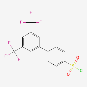 molecular formula C14H7ClF6O2S B1596783 4-[3,5-bis(trifluoromethyl)phenyl]benzenesulfonyl Chloride CAS No. 885950-95-8