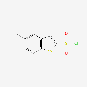 molecular formula C9H7ClO2S2 B1596785 5-Methyl-1-benzothiophene-2-sulfonyl chloride CAS No. 90273-30-6