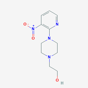 molecular formula C11H16N4O3 B1596789 2-[4-(3-Nitro-2-pyridyl)piperazino]ethan-1-OL CAS No. 215434-62-1