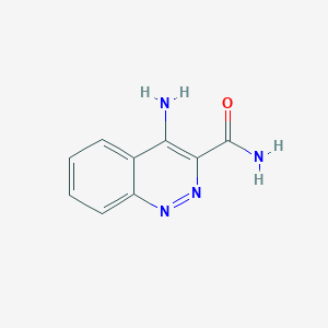 molecular formula C9H8N4O B1596795 4-Aminocinnoline-3-carboxamide CAS No. 38024-35-0