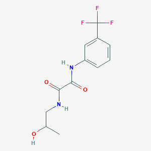molecular formula C12H13F3N2O3 B1596796 N1-(2-hydroxypropyl)-N2-(3-(trifluoromethyl)phenyl)oxalamide CAS No. 433241-66-8