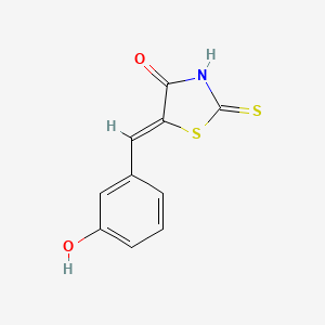 molecular formula C10H7NO2S2 B1596798 (5E)-5-(3-羟基亚苄基)-2-巯基-1,3-噻唑-4(5H)-酮 CAS No. 37530-35-1