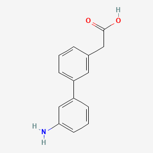 molecular formula C14H13NO2 B1596799 (3'-Amino-biphenyl-3-yl)-acetic acid CAS No. 886363-11-7