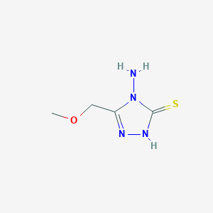 molecular formula C4H8N4OS B1596803 4-Amino-5-methoxymethyl-4H-1,2,4-triazole-3-thiol CAS No. 31821-72-4