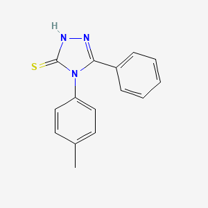 molecular formula C15H13N3S B1596806 4-(4-methylphenyl)-5-phenyl-4H-1,2,4-triazole-3-thiol CAS No. 63314-58-9