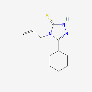 molecular formula C11H17N3S B1596807 4-allyl-5-cyclohexyl-4H-1,2,4-triazole-3-thiol CAS No. 590376-61-7