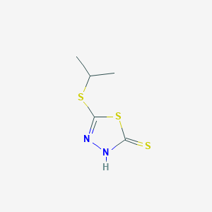 molecular formula C5H8N2S3 B1596808 5-Isopropylthio-1,3,4-thiadiazole-2-thiol CAS No. 62868-67-1