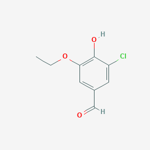 molecular formula C9H9ClO3 B1596809 3-Chloro-5-ethoxy-4-hydroxybenzaldehyde CAS No. 70842-33-0