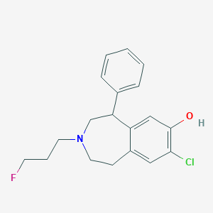8-Chloro-3-(3-fluoropropyl)-5-phenyl-1,2,4,5-tetrahydro-3-benzazepin-7-ol