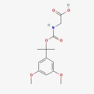 molecular formula C14H19NO6 B1596817 N-[[1-(3,5-Dimethoxylphenyl)-1-methylethoxy]carbonyl]-glycine CAS No. 47121-49-3