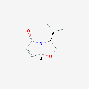 molecular formula C10H15NO2 B1596820 (3R-cis)-(-)-2,3-Dihydro-3-isopropyl-7a-methylpyrrolo[2,1-b]oxazol-5(7aH)-one CAS No. 302911-94-0