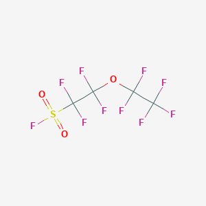 molecular formula C4F10O3S B1596838 1,1,2,2-tetrafluoro-2-(1,1,2,2,2-pentafluoroethoxy)ethanesulfonyl Fluoride CAS No. 67990-78-7