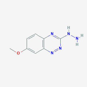 molecular formula C8H9N5O B1596842 3-Hydrazino-7-methoxy-1,2,4-benzotriazine CAS No. 75122-37-1