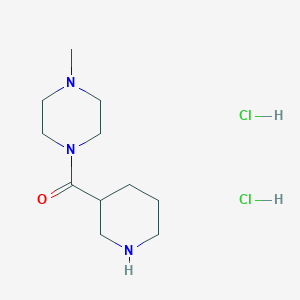 molecular formula C11H23Cl2N3O B1596845 (4-Methylpiperazino)(3-piperidinyl)methanone dihydrochloride CAS No. 690632-07-6