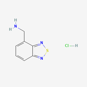 molecular formula C7H8ClN3S B1596848 Benzo[c][1,2,5]thiadiazol-4-ylmethanamine hydrochloride CAS No. 830330-21-7