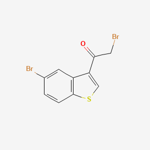 molecular formula C10H6Br2OS B1596850 2-Bromo-1-(5-bromo-3-benzo[b]thienyl)ethanone CAS No. 850375-12-1