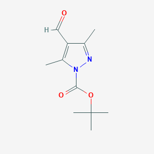 molecular formula C11H16N2O3 B1596851 tert-Butyl 4-formyl-3,5-dimethyl-1H-pyrazole-1-carboxylate CAS No. 844891-13-0