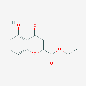 molecular formula C12H10O5 B1596855 ethyl 5-hydroxy-4-oxo-4H-chromene-2-carboxylate CAS No. 50521-64-7