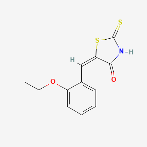 molecular formula C12H11NO2S2 B1596859 (5E)-5-(2-ethoxybenzylidene)-2-mercapto-1,3-thiazol-4(5H)-one CAS No. 6319-50-2