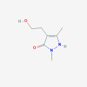 4-(2-Hydroxyethyl)-2,5-dimethyl-1,2-dihydro-3H-pyrazol-3-one