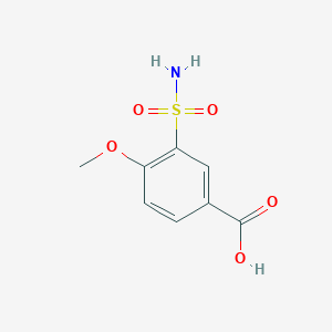 molecular formula C8H9NO5S B1596867 4-Methoxy-3-sulfamoylbenzoic acid CAS No. 20532-06-3