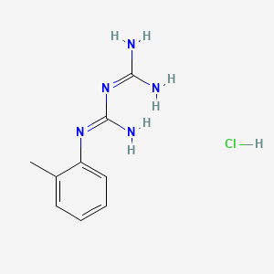 B1596873 1-carbamimidamido-N-(2-methylphenyl)methanimidamide hydrochloride CAS No. 4751-99-9