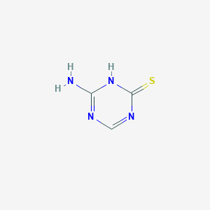 molecular formula C3H4N4S B1596878 4-Amino-1,3,5-triazine-2-thiol CAS No. 36469-86-0