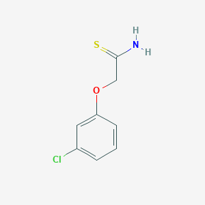molecular formula C8H8ClNOS B1596884 2-(3-氯苯氧基)乙硫酰胺 CAS No. 35370-95-7