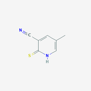 molecular formula C7H6N2S B1596885 2-Mercapto-5-methyl-nicotinonitrile CAS No. 87373-59-9