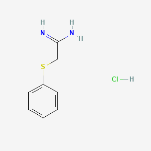 molecular formula C8H11ClN2S B1596886 2-(苯硫基)乙酰胺盐酸盐 CAS No. 84544-86-5