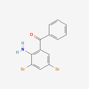 molecular formula C13H9Br2NO B1596887 2-Amino-3,5-dibromobenzophenone CAS No. 69751-74-2